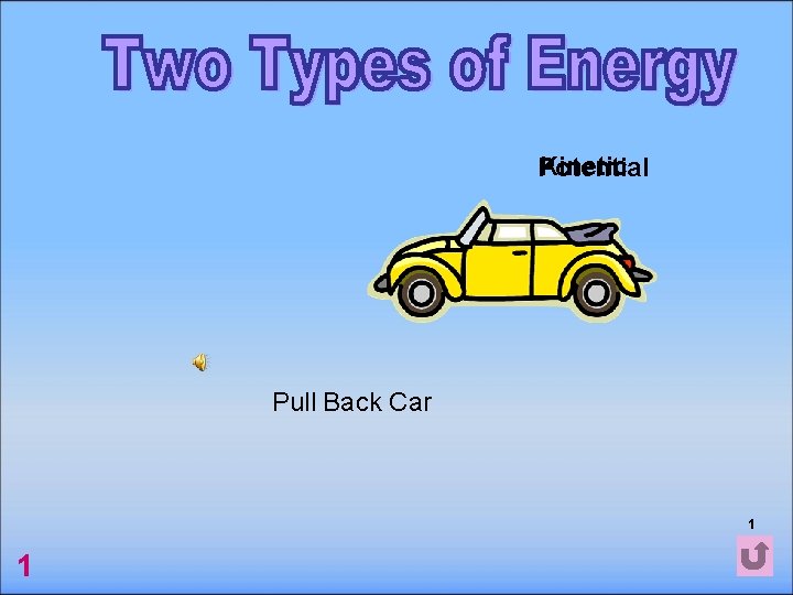 Kinetic Potential Pull Back Car 1 1 