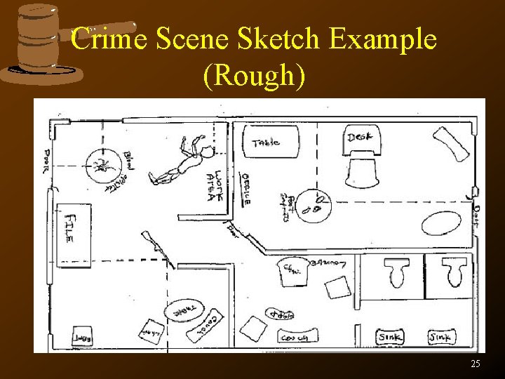 Crime Scene Sketch Example (Rough) 25 