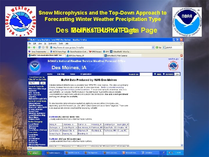 Snow Microphysics and the Top-Down Approach to Forecasting Winter Weather Precipitation Type Des Moines Snow Microphysics and the Top-Down Approach to Forecasting Winter Weather Precipitation Type Des Moines