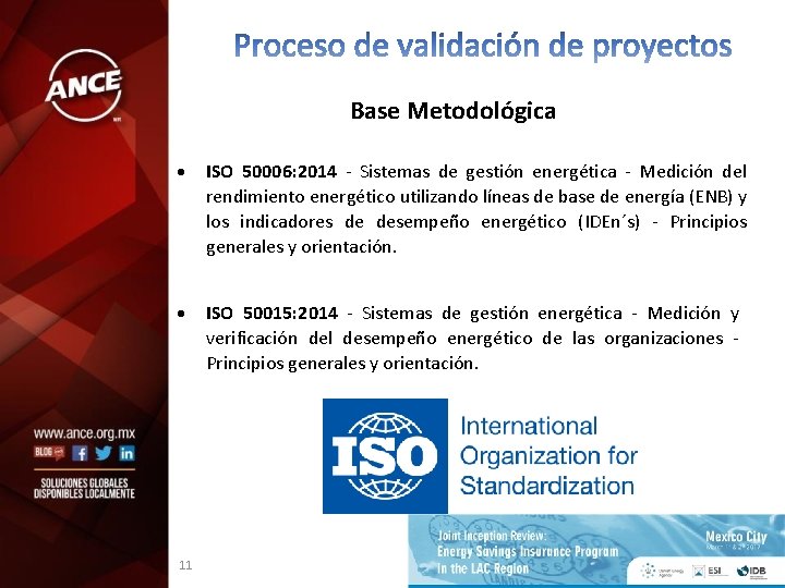 Base Metodológica ISO 50006: 2014 - Sistemas de gestión energética - Medición del rendimiento
