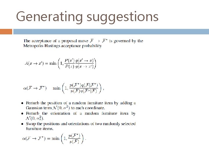 Generating suggestions 