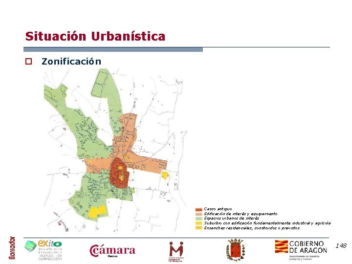 Situación Urbanística o Zonificación Casco antiguo Edificación de interés y equipamiento Espacios urbanos de