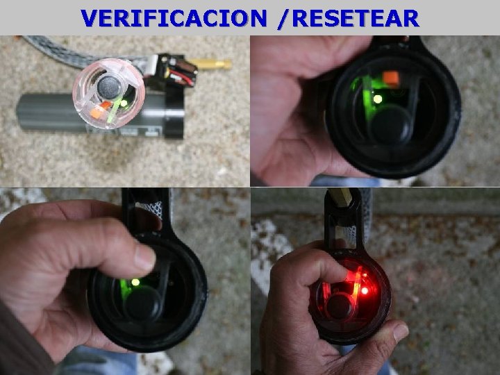 VERIFICACION /RESETEAR VERIFICACION /RESETEAR