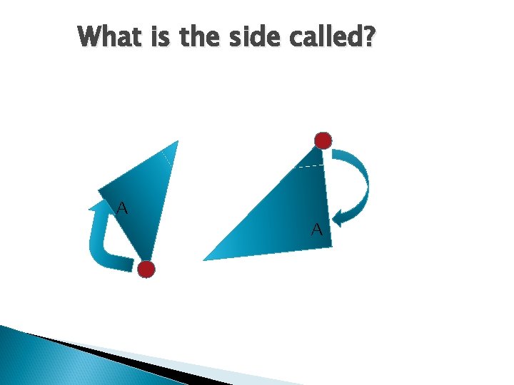 What is the side called? A A What is the side called? A A