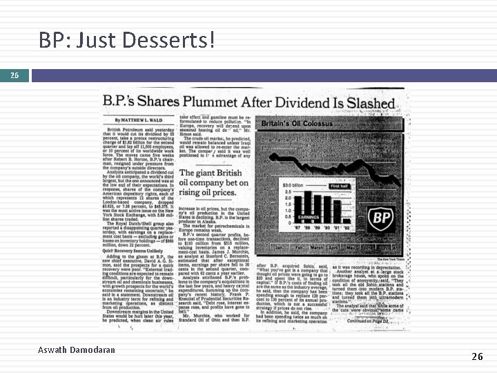 BP: Just Desserts! 26 Aswath Damodaran 26 