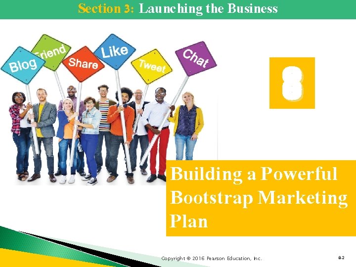 Section 3: Launching the Business 8 Building a Powerful Bootstrap Marketing Plan Copyright ©