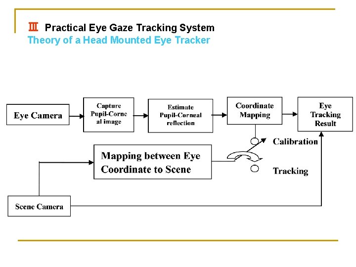 Ⅲ Practical Eye Gaze Tracking System Theory of a Head Mounted Eye Tracker 