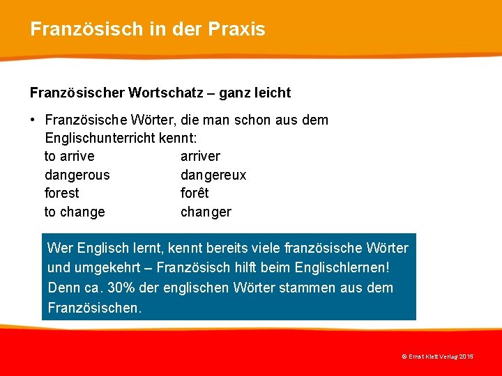 Französisch in der Praxis Französischer Wortschatz – ganz leicht • Französische Wörter, die man Französisch in der Praxis Französischer Wortschatz – ganz leicht • Französische Wörter, die man