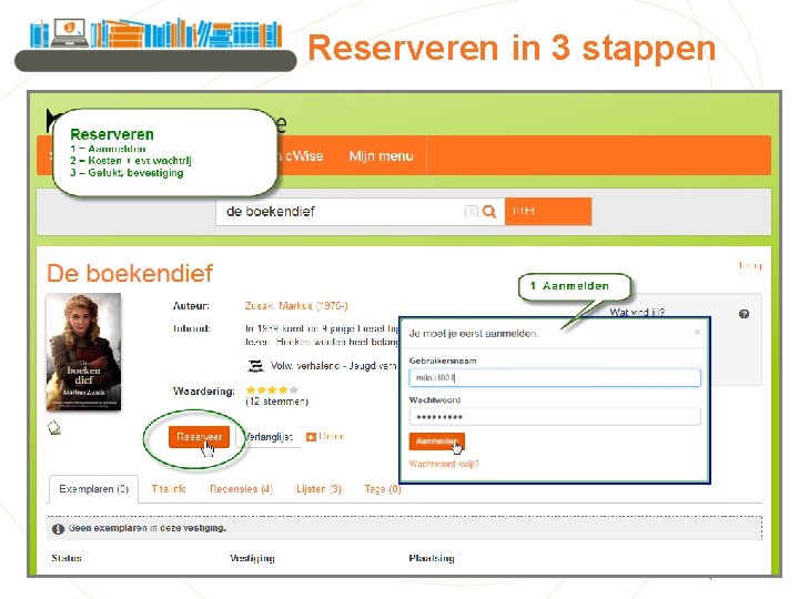 Reserveren in 3 stappen 