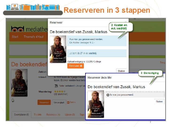 Reserveren in 3 stappen 