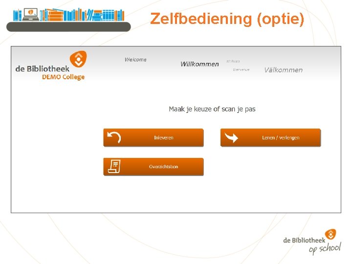 Zelfbediening (optie) 