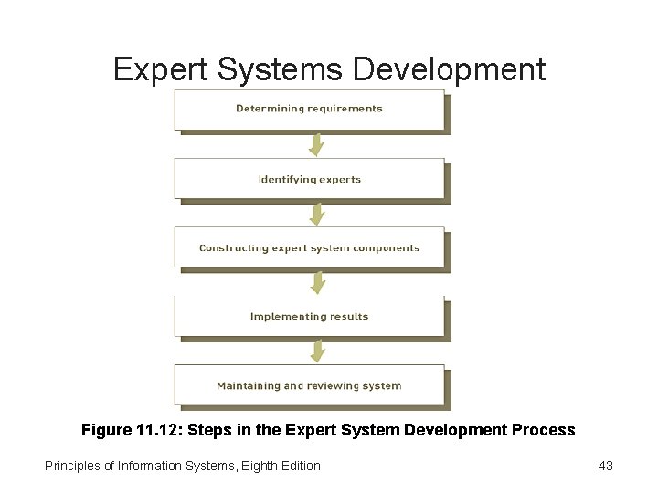 Expert Systems Development Figure 11. 12: Steps in the Expert System Development Process Principles
