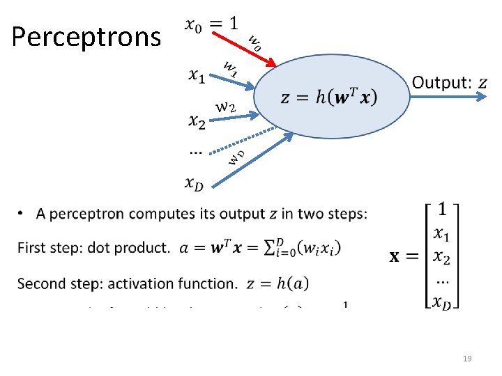 Perceptrons • 19 