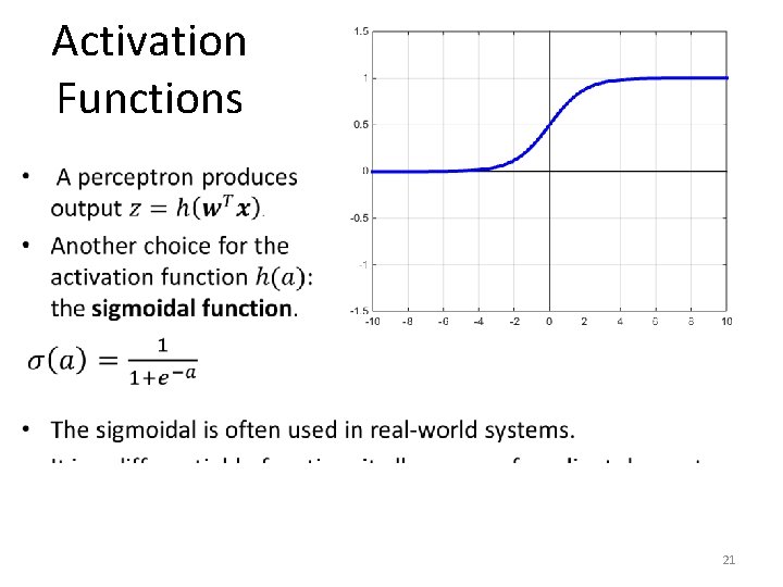 Activation Functions • 21 