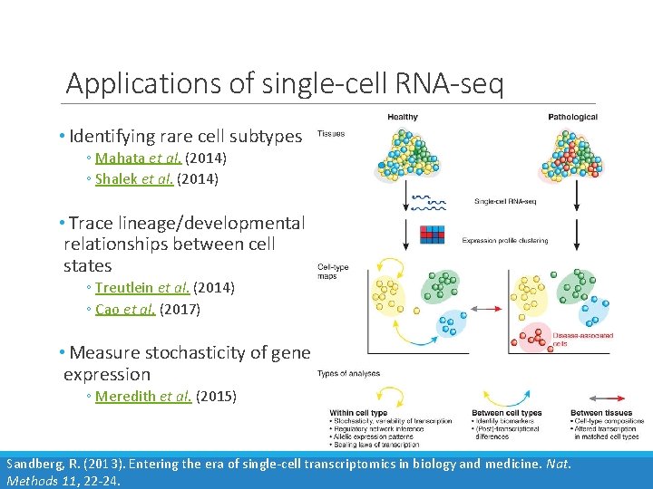 Applications of single-cell RNA-seq • Identifying rare cell subtypes ◦ Mahata et al. (2014)