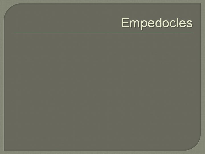 Empedocles 