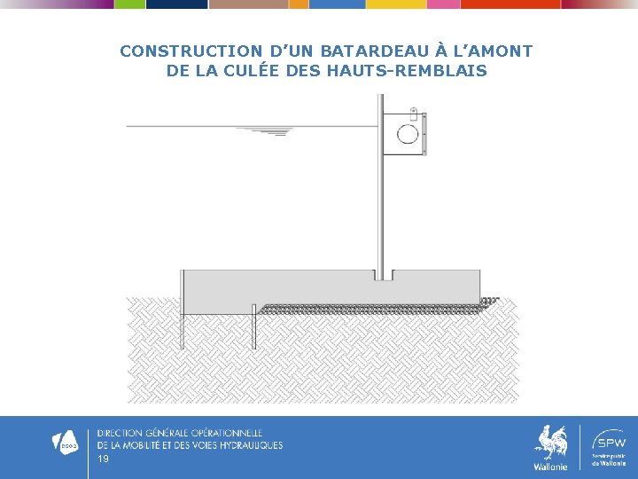 CONSTRUCTION D’UN BATARDEAU À L’AMONT DE LA CULÉE DES HAUTS-REMBLAIS 19 