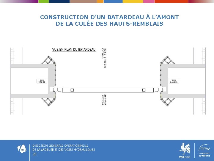 CONSTRUCTION D’UN BATARDEAU À L’AMONT DE LA CULÉE DES HAUTS-REMBLAIS 20 