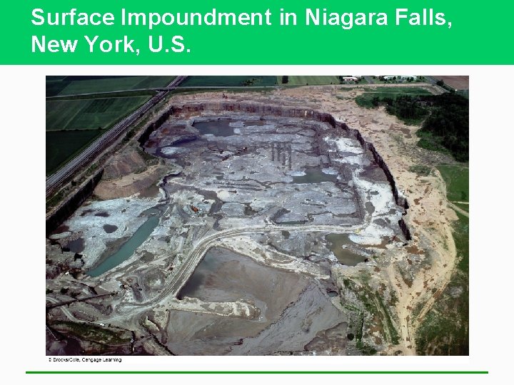 Surface Impoundment in Niagara Falls, New York, U. S. 