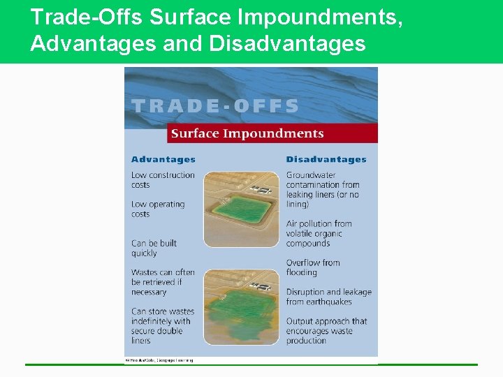 Trade-Offs Surface Impoundments, Advantages and Disadvantages 