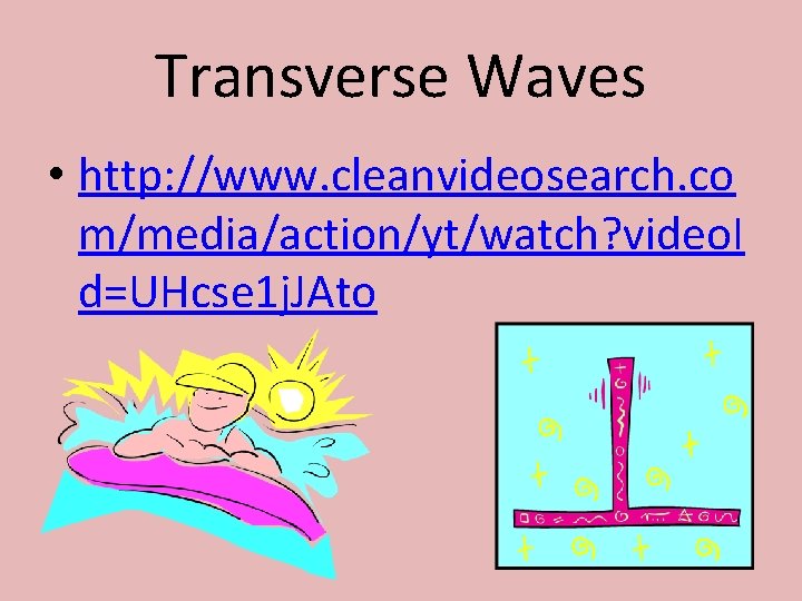 Transverse Waves • http: //www. cleanvideosearch. co m/media/action/yt/watch? video. I d=UHcse 1 j. JAto