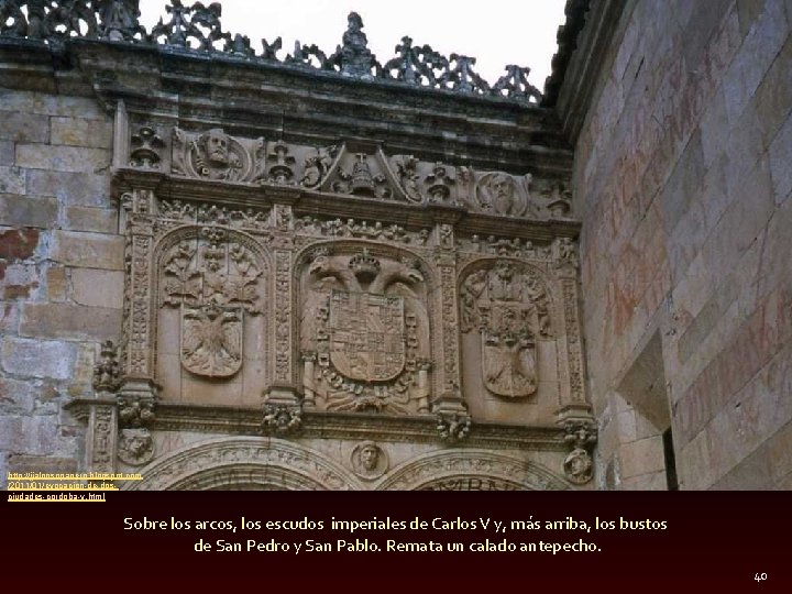 http: //jjalonsopanero. blogspot. com /2011/01/evocacion-de-dosciudades-cordoba-y. html Sobre los arcos, los escudos imperiales de Carlos