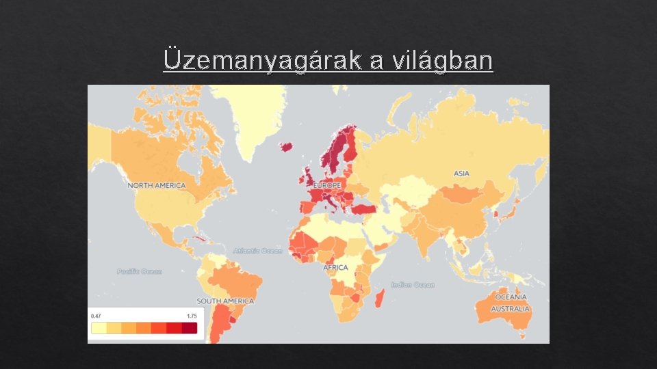 Üzemanyagárak a világban 