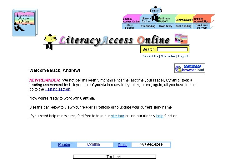 Search: Contact Us | Site Index | Logout Welcome Back, Andrew! NEW REMINDER: We Search: Contact Us | Site Index | Logout Welcome Back, Andrew! NEW REMINDER: We