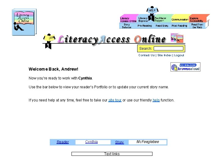Search: Contact Us | Site Index | Logout Welcome Back, Andrew! Now you’re ready Search: Contact Us | Site Index | Logout Welcome Back, Andrew! Now you’re ready