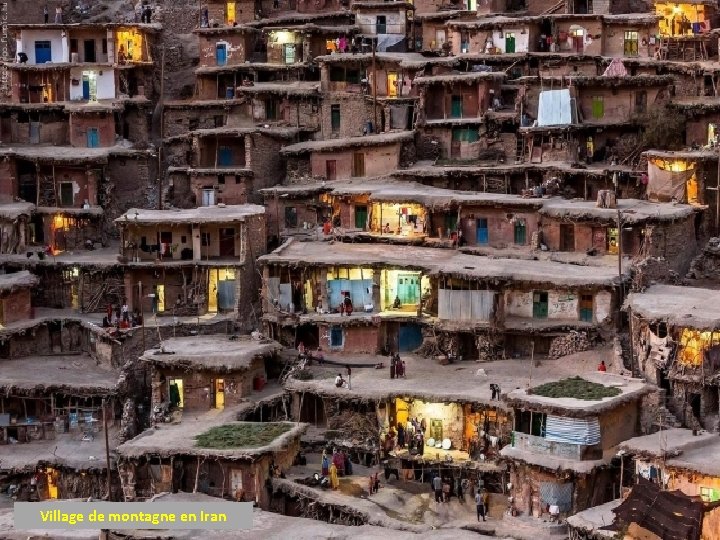 Village de montagne en Iran 