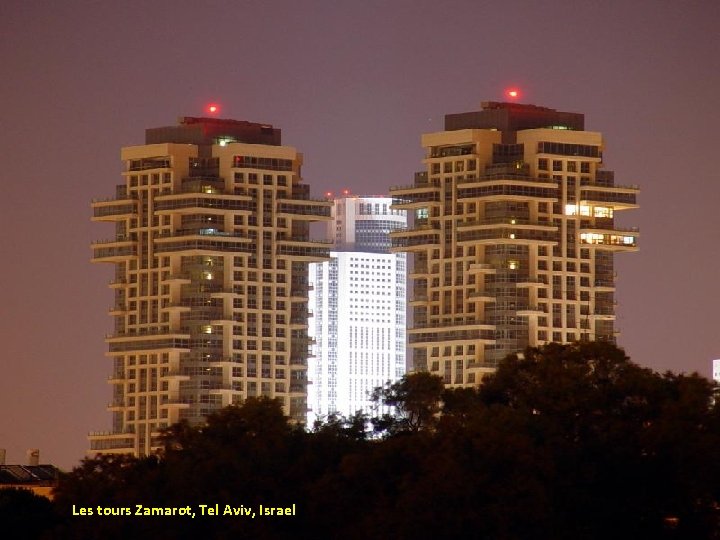 Les tours Zamarot, Tel Aviv, Israel 