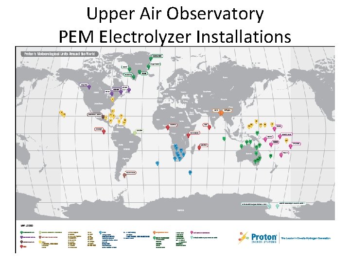 Upper Air Observatory PEM Electrolyzer Installations 