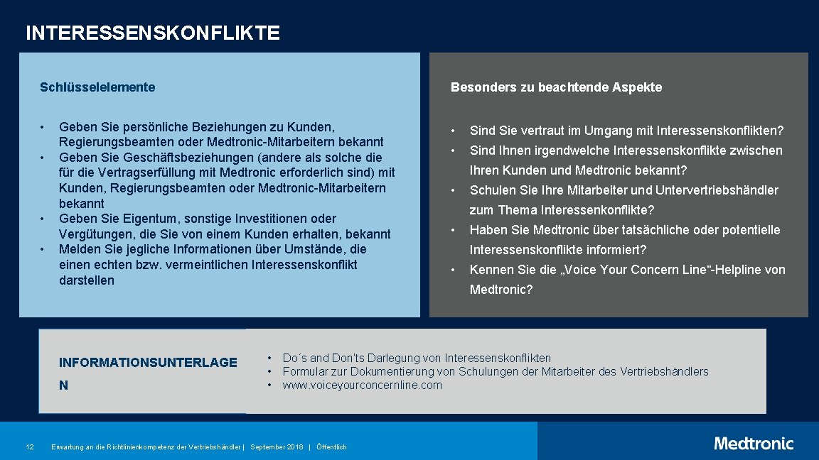 September 2018 Erwartungen An Die Compliance Der Vertriebshndler