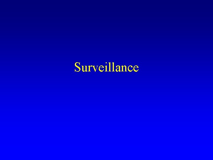 Surveillance 