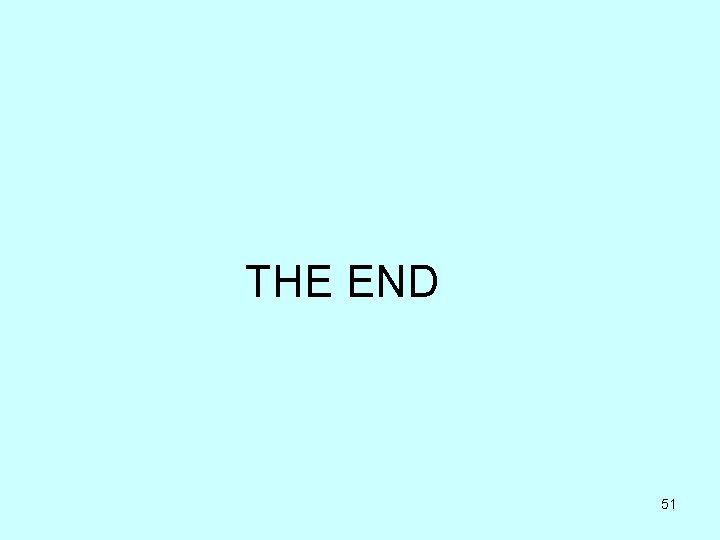 THE END 51 