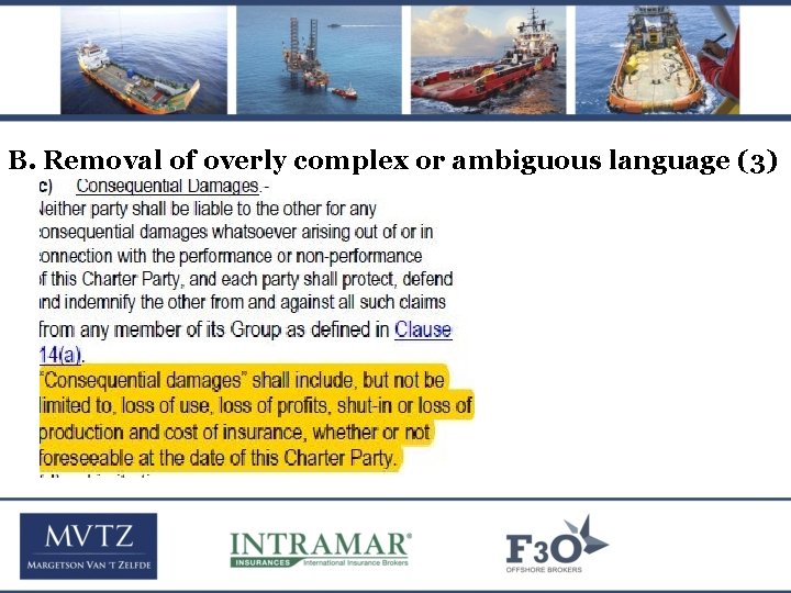 B. Removal of overly complex or ambiguous language (3) 