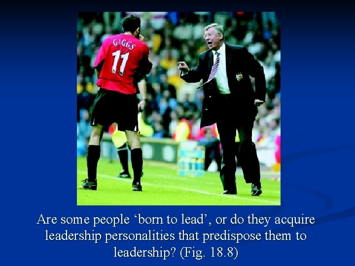 Are some people ‘born to lead’, or do they acquire leadership personalities that predispose