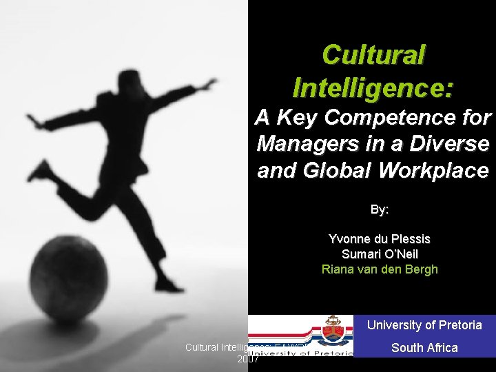 Cultural Intelligence A Key Competence for Managers in