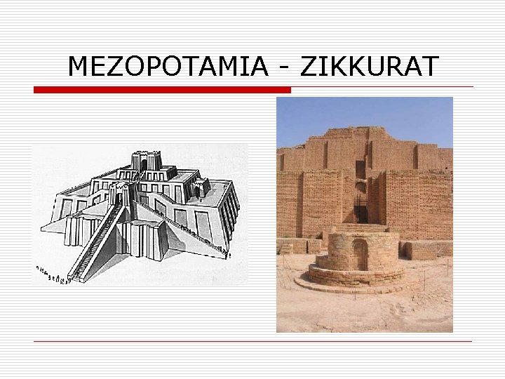 MEZOPOTAMIA - ZIKKURAT 