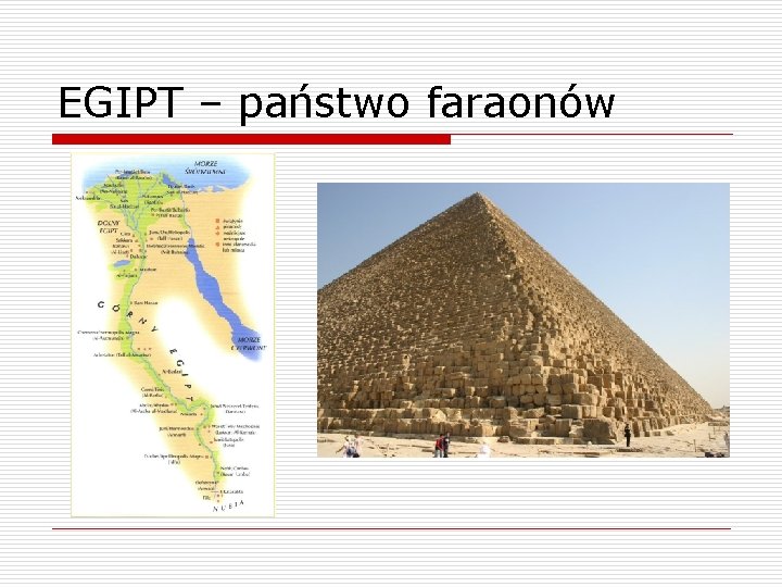 EGIPT – państwo faraonów 
