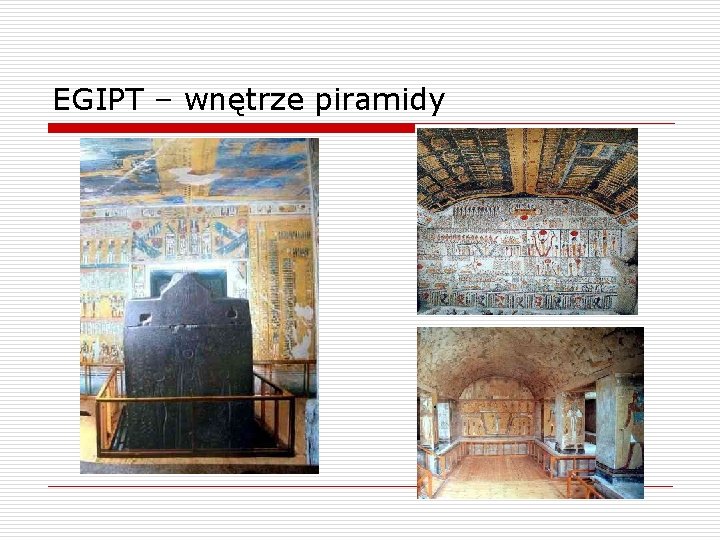 EGIPT – wnętrze piramidy 