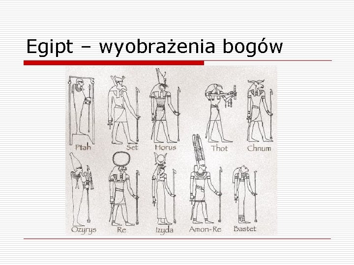 Egipt – wyobrażenia bogów 