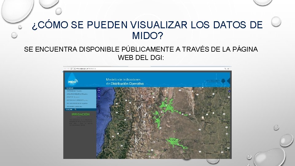 ¿CÓMO SE PUEDEN VISUALIZAR LOS DATOS DE MIDO? SE ENCUENTRA DISPONIBLE PÚBLICAMENTE A TRAVÉS ¿CÓMO SE PUEDEN VISUALIZAR LOS DATOS DE MIDO? SE ENCUENTRA DISPONIBLE PÚBLICAMENTE A TRAVÉS