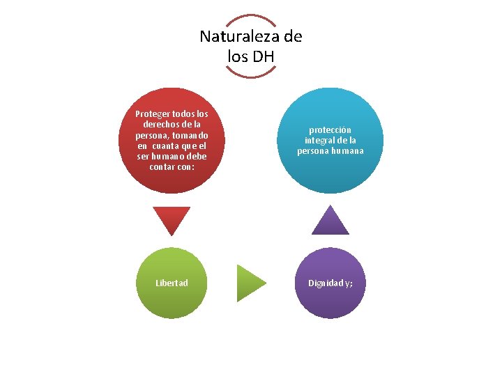 Naturaleza de los DH Proteger todos los derechos de la persona, tomando en cuanta