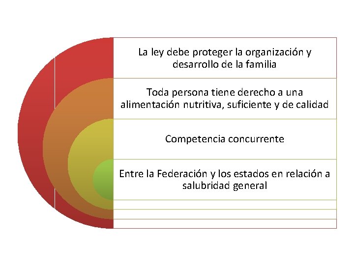 La ley debe proteger la organización y desarrollo de la familia Toda persona tiene