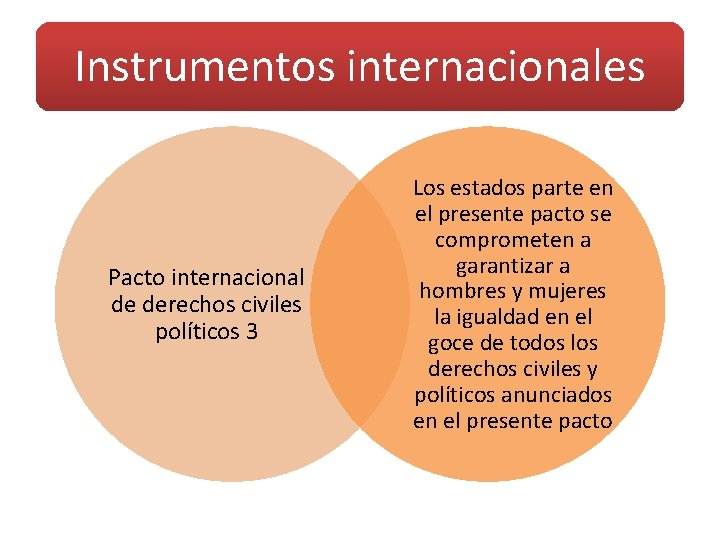 Instrumentos internacionales Pacto internacional de derechos civiles políticos 3 Los estados parte en el