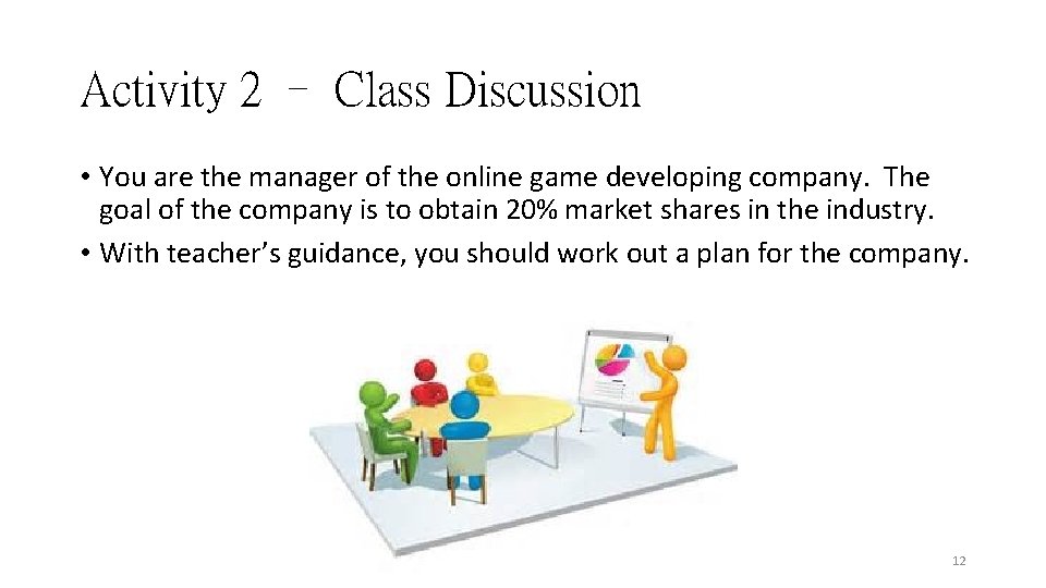 Activity 2 – Class Discussion • You are the manager of the online game Activity 2 – Class Discussion • You are the manager of the online game