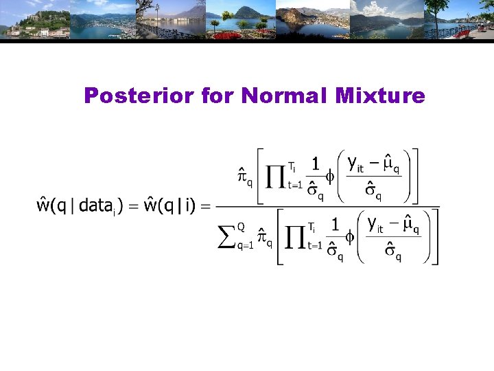 Posterior for Normal Mixture 