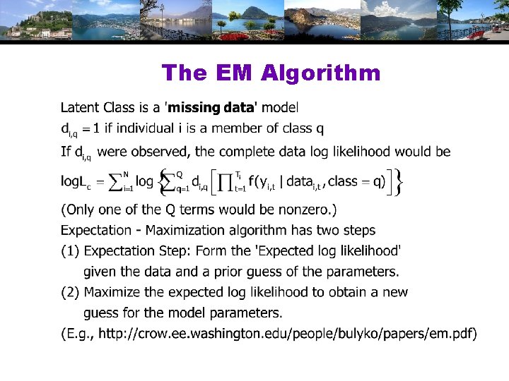 The EM Algorithm 