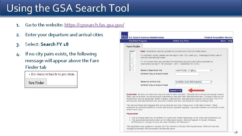 Using the GSA Search Tool 1. Go to the website: https: //cpsearch. fas. gsa.